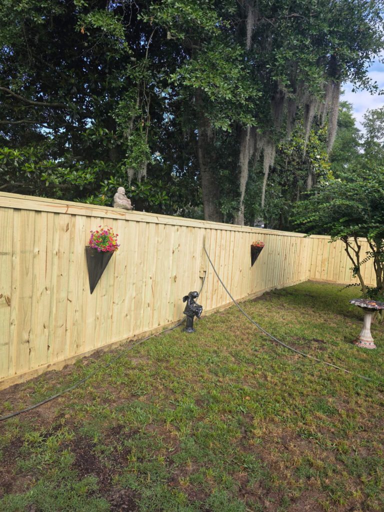 commercial fencing project Savannah Georgia