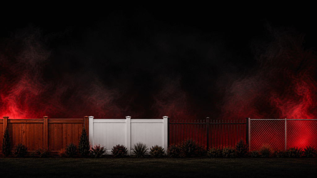 Best fence for Savannah GA featuring wood vinyl aluminum and chain link fencing