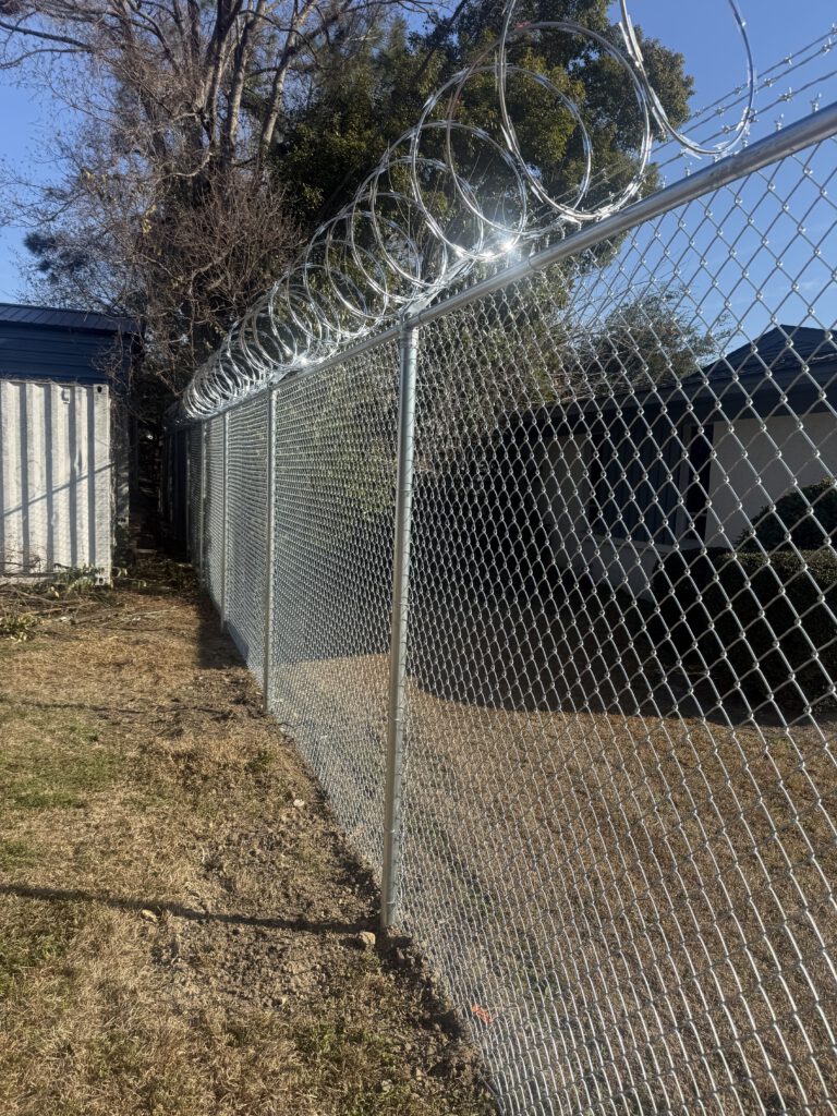 chain link barbwire fence near me