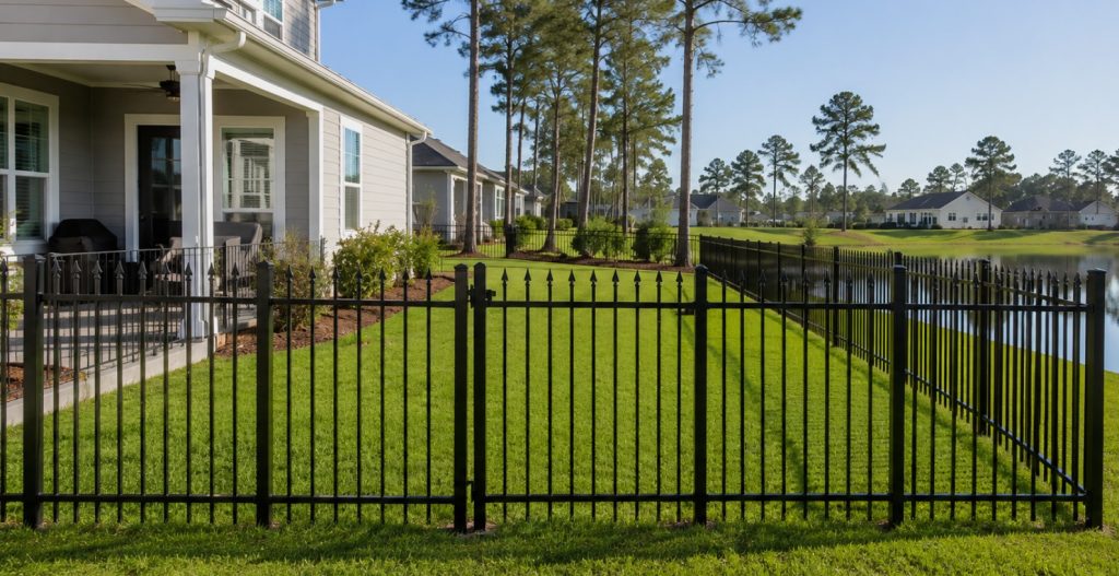 aluminum picket fence pooler